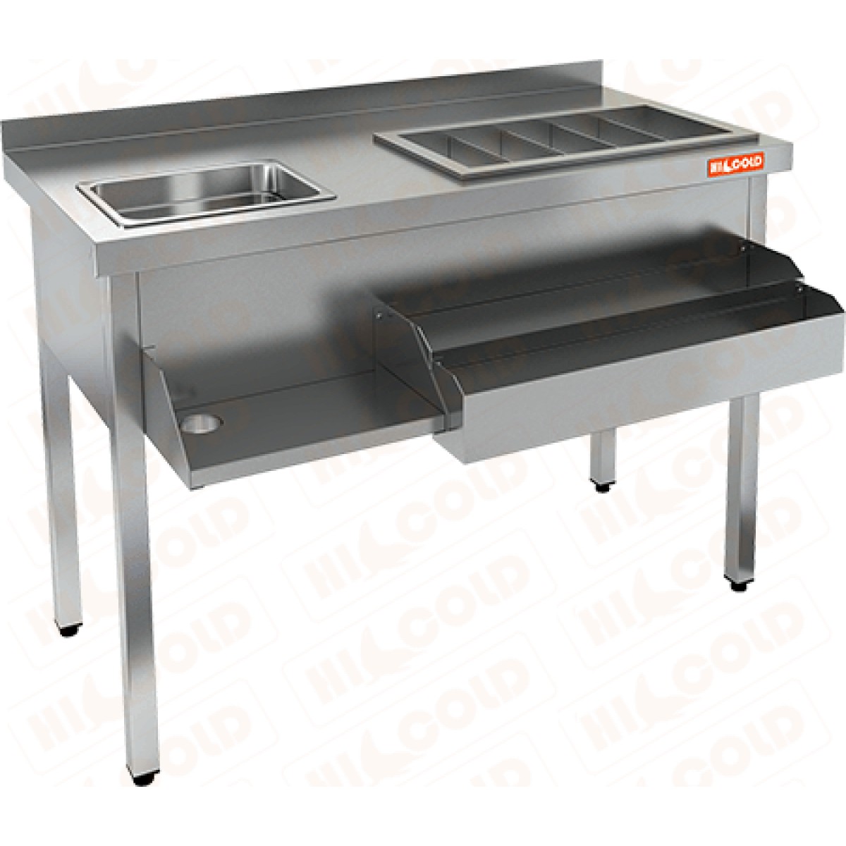 Барная станция открытая  HICOLD  НКС-12/7БПК