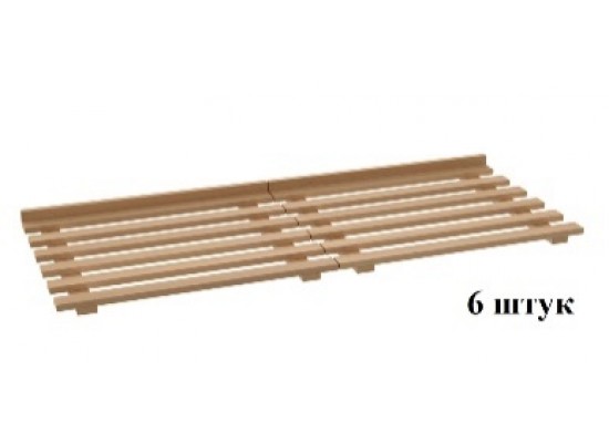 Комплект деревянных полок к ШЗХ-С-1200.600-02-К (натур. бук)