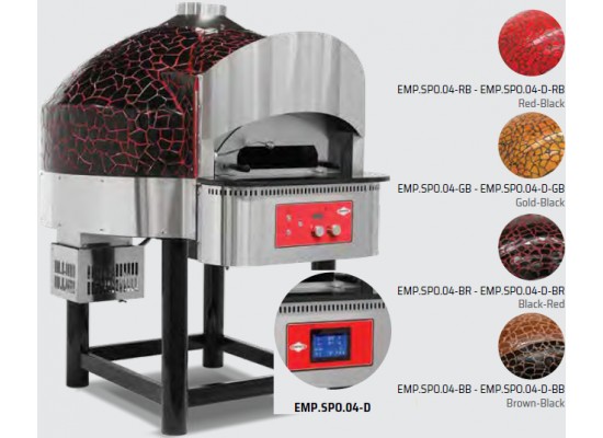 Печь для пиццы газовая вращающаяся EMP.SPO.04