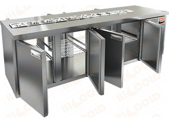 Стол охлаждаемый для салатов (саладетта)  HICOLD  SL2T-1111/GN (1/6)
