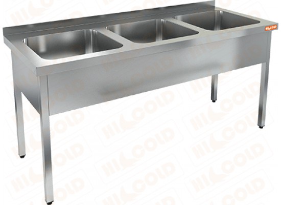 Ванна моечная трехсекционная  HICOLD  НСО3М-18/6Б